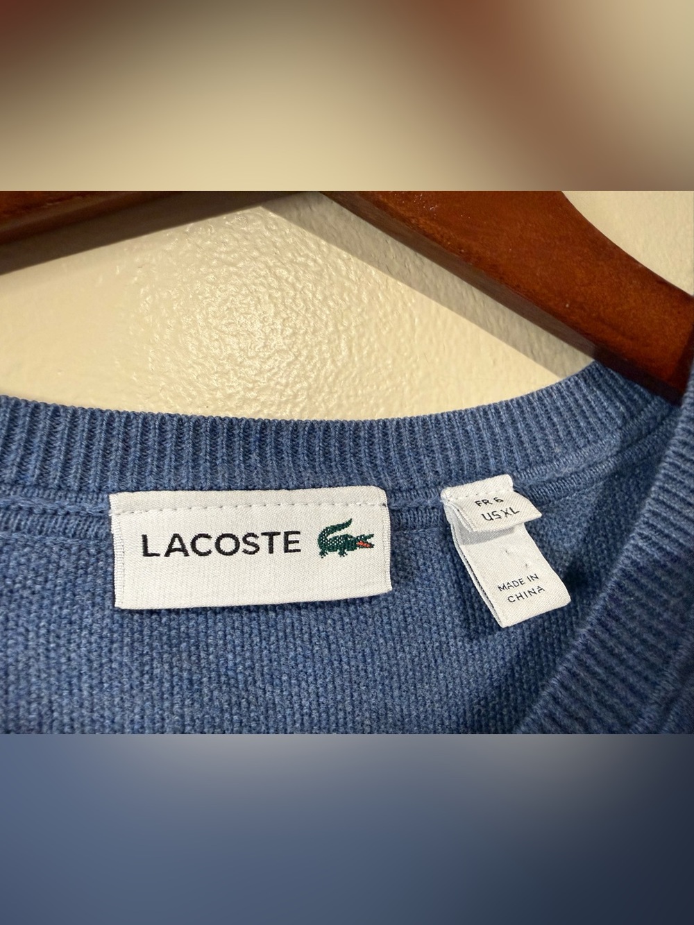 Lacoste Men’s V-Neck Sweater elbow detail due XL France 6 - Picture 3 of 8